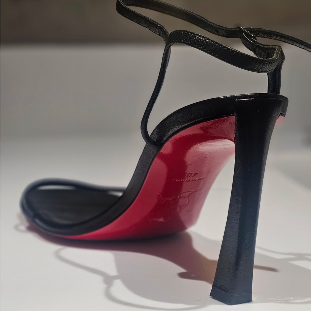Elegant Black and Red Stiletto Heels